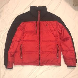 MENS DESIGNER DOWN COAT POLO